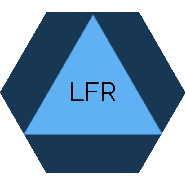 Triangle Inside a Polygon With Text That Reads L. F. R.